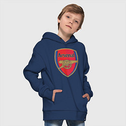 Толстовка оверсайз детская Arsenal FC, цвет: тёмно-синий — фото 2