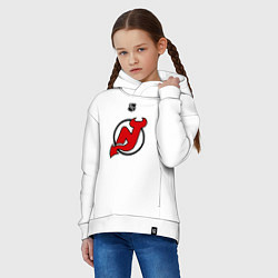 Толстовка оверсайз детская New Jersey Devils: Kovalchuk 17, цвет: белый — фото 2