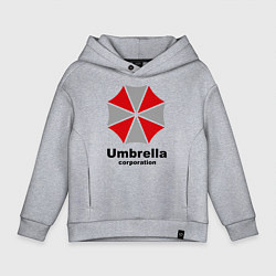 Толстовка оверсайз детская Umbrella corporation, цвет: меланж