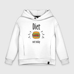 Детское худи оверсайз Diet. Not Today
