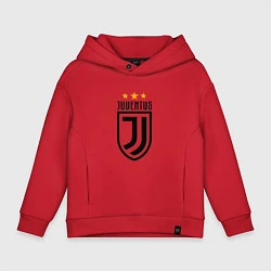 Толстовка оверсайз детская Juventus FC: 3 stars, цвет: красный