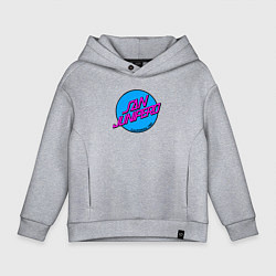 Толстовка оверсайз детская San Junipero, цвет: меланж