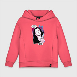 Толстовка оверсайз детская Томми Вайсо, цвет: коралловый