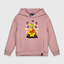 Толстовка оверсайз детская Homer Relax, цвет: пыльно-розовый