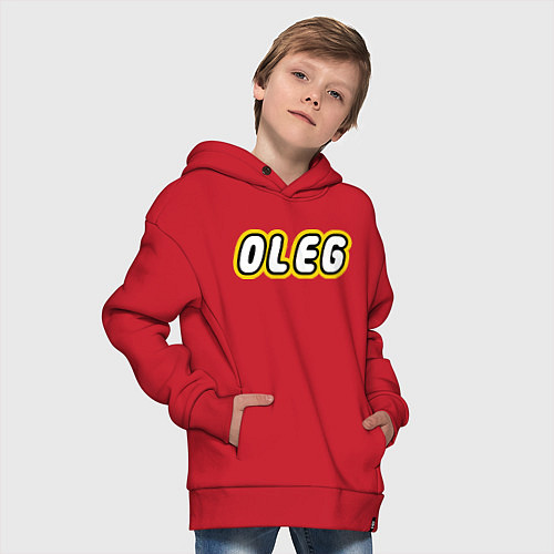 Детское худи оверсайз Oleg / Красный – фото 4