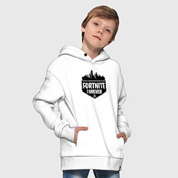 Толстовка оверсайз детская Fortnite Forever, цвет: белый — фото 2