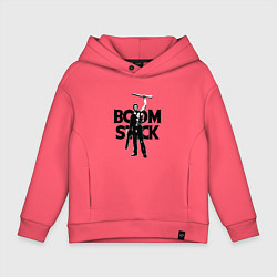 Толстовка оверсайз детская Evil Dead: Boom Stack, цвет: коралловый