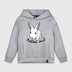 Детское худи оверсайз Rabbit: follow me