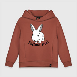 Детское худи оверсайз Rabbit: follow me