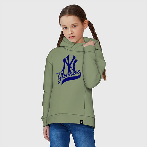 Детское худи оверсайз NY - Yankees / Авокадо – фото 3