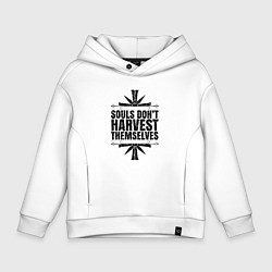 Толстовка оверсайз детская Harvest Themselves, цвет: белый