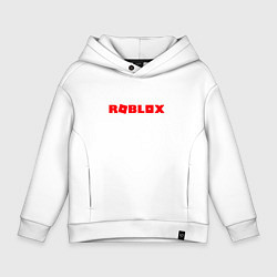 Толстовка оверсайз детская Roblox Logo, цвет: белый