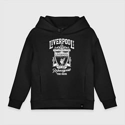 Толстовка оверсайз детская Liverpool: Est 1892, цвет: черный