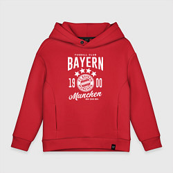 Толстовка оверсайз детская Bayern Munchen 1900, цвет: красный