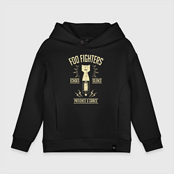 Толстовка оверсайз детская Foo Fighters: Patience & Grace, цвет: черный