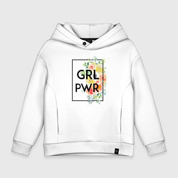 Детское худи оверсайз GRL PWR