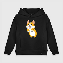 Детское худи оверсайз Корги лапочка