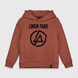 Толстовка оверсайз детская Linkin Park, цвет: кирпичный
