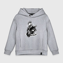 Детское худи оверсайз Punks not dead - motto