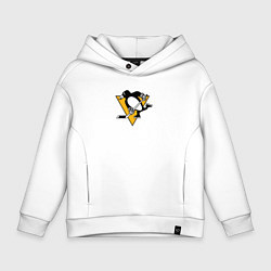 Толстовка оверсайз детская Pittsburgh Penguins: Evgeni Malkin, цвет: белый