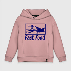 Детское худи оверсайз Shark fast food