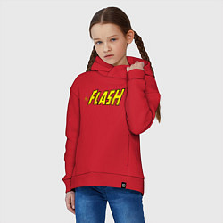 Толстовка оверсайз детская The Flash, цвет: красный — фото 2