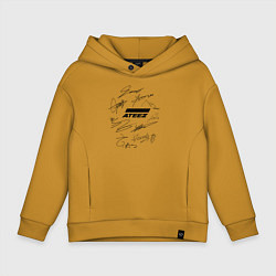 Детское худи оверсайз Ateez автографы