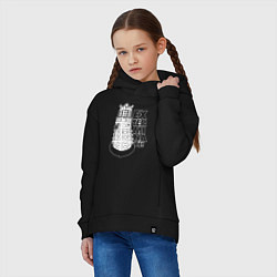 Толстовка оверсайз детская Доктор Кто, Далеки, цвет: черный — фото 2