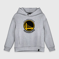 Толстовка оверсайз детская GOLDEN STATE WARRIORS, цвет: меланж