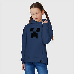 Толстовка оверсайз детская Minecraft, цвет: тёмно-синий — фото 2