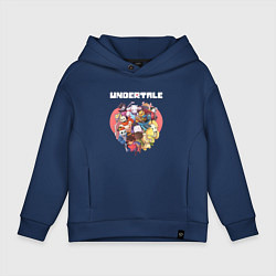 Толстовка оверсайз детская UNDERTALE, цвет: тёмно-синий