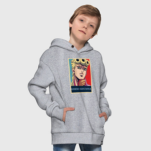 Детское худи оверсайз Джорно Джованна / Меланж – фото 4