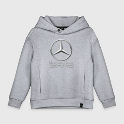 Толстовка оверсайз детская MERCEDES-BENZ AMG, цвет: меланж