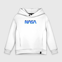 Толстовка оверсайз детская NASA, цвет: белый
