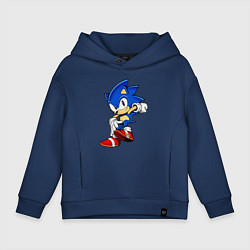 Толстовка оверсайз детская SONIC, цвет: тёмно-синий