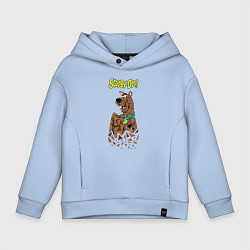 Толстовка оверсайз детская Scooby-Doo, цвет: мягкое небо