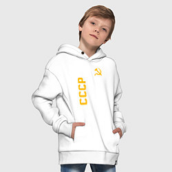 Толстовка оверсайз детская СССР, цвет: белый — фото 2