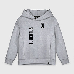 Толстовка оверсайз детская JUVENTUS, цвет: меланж