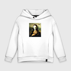Толстовка оверсайз детская Mona Lisa, цвет: белый