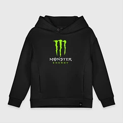 Толстовка оверсайз детская MONSTER ENERGY, цвет: черный