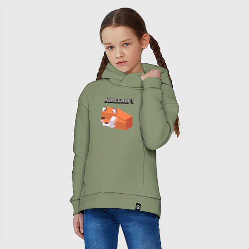 Детское худи оверсайз MINERCRAFT / Авокадо – фото 3