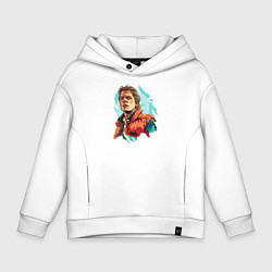Толстовка оверсайз детская Marty MCFLY, цвет: белый