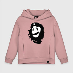 Толстовка оверсайз детская Che Mario, цвет: пыльно-розовый
