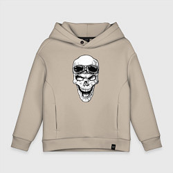 Детское худи оверсайз Skull and glasses