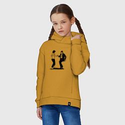Толстовка оверсайз детская Грязные танцы Z, цвет: горчичный — фото 2
