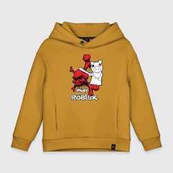 Детское худи оверсайз Свинка Пигги из Roblox