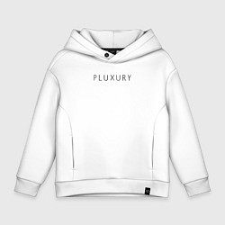 Толстовка оверсайз детская PLUXURY, цвет: белый