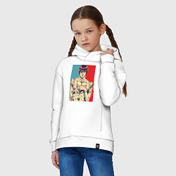 Толстовка оверсайз детская Бруно Буччеллати, цвет: белый — фото 2
