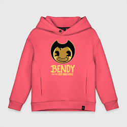 Толстовка оверсайз детская Bendy And The Ink Machine, цвет: коралловый