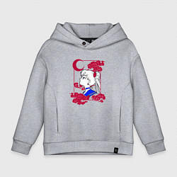 Толстовка оверсайз детская Сейлор Мун, цвет: меланж